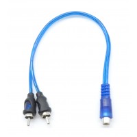 PPAY1BL: RCA Y Cable 1FT, One female to Two male