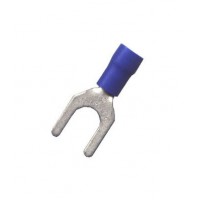 VY2-3: Terminal Insulated Fork Type Stud Size 6 (100/bag)