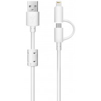 PH-I6M: 2-in-1 Lightning + Micro-USB Charge and Synch Cable