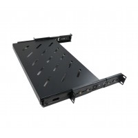 CAT105-10: 1U 10in Sliding Vented Rack Server Shelf 