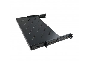 CAT105-10: 1U 10in Sliding Vented Rack Server Shelf 
