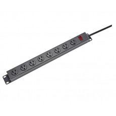 CAT106-8: 8 Outlets 19" Rack-able Mount Power Strip 
