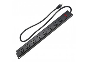 CAT106-8: 8 Outlets 19" Rack-able Mount Power Strip 