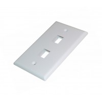 CAT503-2: 2 holes wall plate for CAT5/6