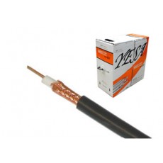 RG59U144-1000SB: Coaxial cable RG59U/144 |100% Copper, Black