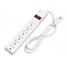 CAT-804: 6 Outlets Power Strips w/surge Protector cETL Listed