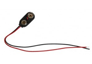 NA1049: 9 Volt battery snaps/ 250 mm Leads 