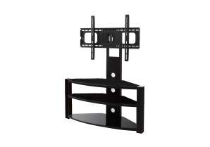 PPA-039: 37'' To 60'' 3 Glass Shelves Floor Stand for TVs