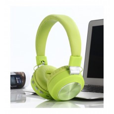 BHS-001G: Green Wireless Bluetooth Headphones