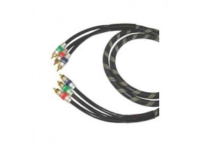 PRO2007-1.8M: DVD COMPONENT VIDEO CABLE 3 RCA MALE TO 3 RCA MALE 