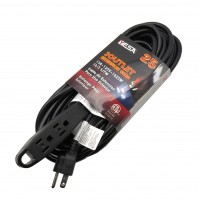 CA1032-25:  25FT, 3 Outlet Extension Cord cETL Listed 