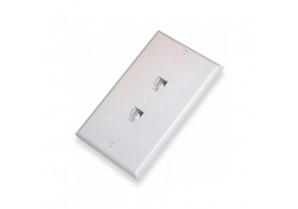 AV354: Dual Modular Jack wall plate 