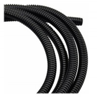 AS1021-450: 1/2" 4GA Split Loom Flexible Tubing 50FT BK