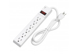 CAT-804: 6 Outlets Power Strips w/surge Protector cETL Listed