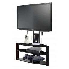 PPA-039: 37'' To 60'' 3 Glass Shelves Floor Stand for TVs