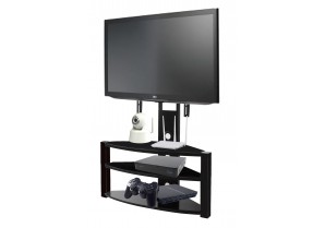 PPA-039: 37'' To 60'' 3 Glass Shelves Floor Stand for TVs