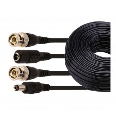 CA1084: 25FT-100FT QUALITY BNC+DC Video Power RG-59U Cable 